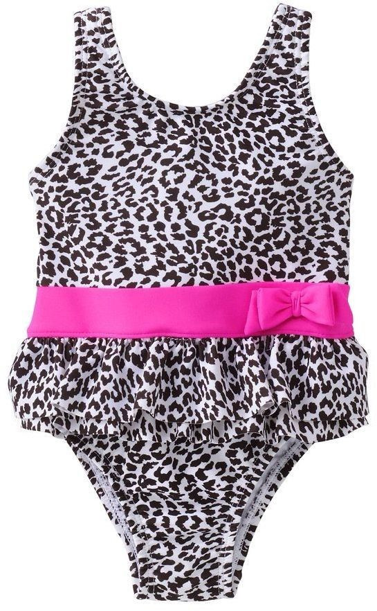 NWT Girl Carters Cheetah UV UPF +50 One Piece Swim $24 Bathing Swim Suit 12M,24M