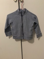 Janie and Jack Kids Houndstooth Jacquard Mock Neck Jacket