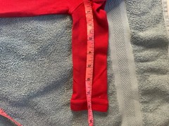 Vineyard Vines baby romper 3M in classic red with signature whale logo.