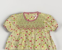 Petit Ami Smocked with Pearls Polka Dot Dress & Diaper Cover 18 Months