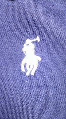 Ralph Lauren Girls 6M 2pc Blue Knit Polo Dress Ruffle Hem & Bloomer Set