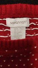 Savannah Toddler Holiday Knit Sweater Dress Girls Size 3T Bows