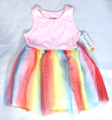 Cat Jack Girl Pink Tank Top Rainbow Pride Tutu Dress Spring Summer Parade – 4T