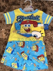 Nickelodeon SpongeBob Flame Resistant 2 Piece Sleepwear Toddlers 4T