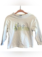 Bailey Boys Big Brother Long Sleeve T-Shirt Boys Size 18M Blue Green Graphic Tee