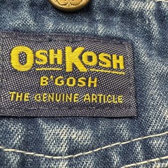 VTG 2t OshKosh B’gosh Blue Denim Jean Overalls Made In USA Vestbak 1990s