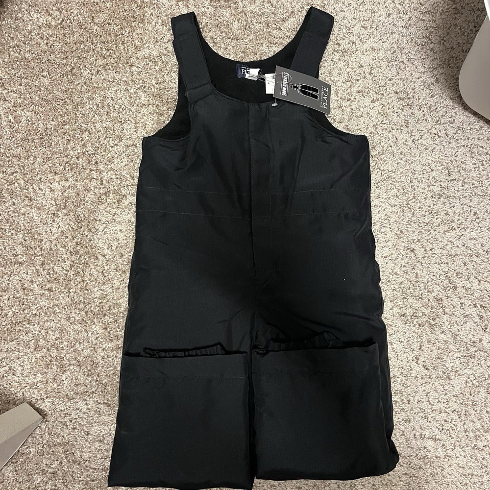 Toddler Black Insulated Snow Bib Children’s Place size 4T NWT