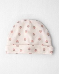 3-Piece Baby Girl Organic Cotton Wrap Bodysuit Strawberry Carter’s Little Planet