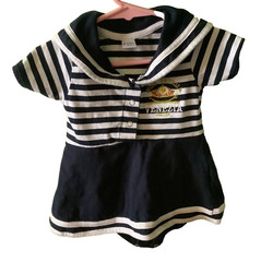 Venice Collection Girl Dress From Italy Miss Venezia logo Sailor Design 12-18M