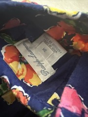 RALPH LAUREN Blue Floral Dress Size 3 Months Diaper Cover Buttons Down Bright