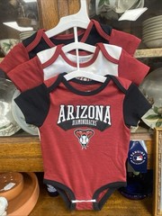 Arizona Diamondbacks 3-pack Bodysuits Boys Girls Size 12 Month