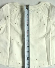 babyGap Girls 6-12 Months Ivory with Gold Metallic Polka Dot Tunic 208697-00-1
