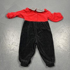 Vintage Disney 101 Dalmatians Velour Romper 18 Month Snap Close VTG RARE