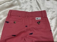 NEW 2014 JANIE & JACK 3T ADJUSTABLE SALMON PINK TWILL PANTS BLUE BI PLANES
