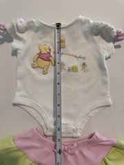 Y2K Disney Winnie the Pooh 2pc Bodysuit & Skirt Set 0-3M