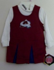 Colorado Avalanche Infant Cheerleader Dress Skirt Outfit Costume 12m 18m 24m NEW