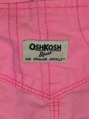 Vintage Oshkosh Overalls 2t Pink Girls Snap Crouch Pockets Side Buttons Straps