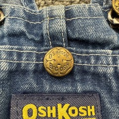 VTG 2t OshKosh B’gosh Blue Denim Jean Overalls Made In USA Vestbak 1990s