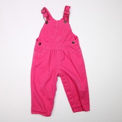 Osh Kosh B’Gosh Outfit Pink Overalls Girls Size 18 Months Heart Shaped Pockets