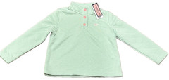 Classic Vineyard Vines Toddler Girl 3T Mist Green Quilted Snap Quarter Pullover