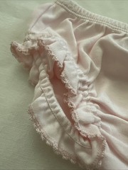 New Baby Biscotti Pink bloomers Embroidered 6 Months New no tags Diaper Cover