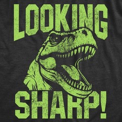 Looking Sharp Baby Bodysuit Funny Sarcastic T Rex Graphic Novelty Jumper For