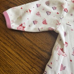 Magnificent Baby Girls NB Newborn Bodysuit Tea Party Cute Baby Shower Pink Sweet