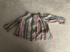 Crewcuts Striped Peasant Blouse Shirt Top Toddler Girls Sz2