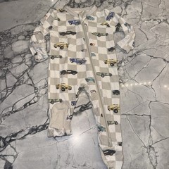 Kyte Baby Newborn Zippered Romper Fast And Fierce Hot Wheels Cars