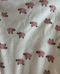 Carter’s Baby Girls Pink Sheep 100% Cotton Short Sleeve Bodysuit White Preemie