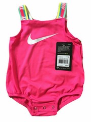 NIKE & DRI-FIT Baby Girls Assorted Sleeveless Short Rompers; Newborn, 3M-9M NWT