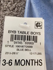 First Impressions Solid Velour Pull-on Pants Baby Boys 3-6 Months Blue Bell