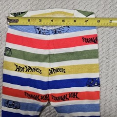 Gap X Hot Wheels Pajamas Set Baby Sz 6-12 Months Organic Cotton Striped Cars