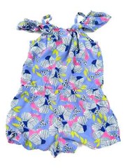 Cat & Jack Baby Girl 12m Flutter Strappy Summer Floral Romper 100% Rayon
