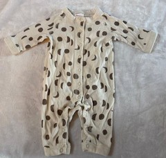 Hanna Andersson Baby Organic Cotton Moon Snap Up Sleeper 1pc PJ 50 0-3 m Unisex