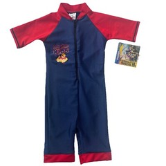 Coppertone UV Protection Swimwear Kids Toddler size 4T Blue Bathing Suit UPF50