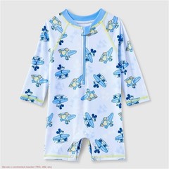 Baby Boys’ Disney Mickey Mouse One Piece Rash Guard – Blue 18M *SEE DEAL!!!*