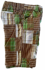 2009 CRAZY 8 In The Tropics Plaid Patchwork Bermuda Pocket Walk Shorts 3T 3 Yrs