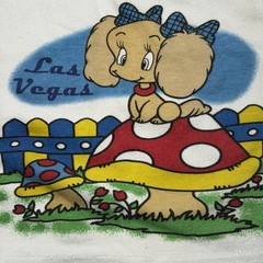 Vintage Cutie Baby Las Vegas Puppy Dog Mushroom Tank Top 18 Months