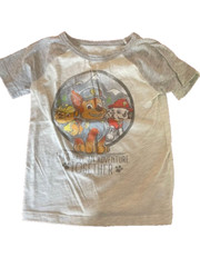 Paw Patrol Graphic Print Gray T-shirt Lets have an Adventure Toddler Boy Sz 3T