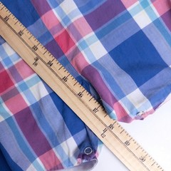 Bella Bliss Baby Boys Plaid Jon Jon Romper Blue Red 12 Months