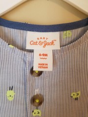 NWT Cat & Jack Baby Girls 6-9 Months Romper 1 Piece Outfit