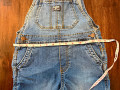 OshKosh B’gosh Toddler 5T Denim Overall Jean Bibs GUC