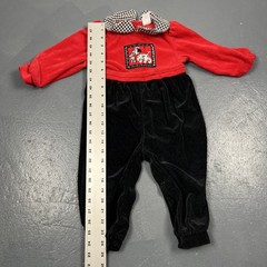 Vintage Disney 101 Dalmatians Velour Romper 18 Month Snap Close VTG RARE