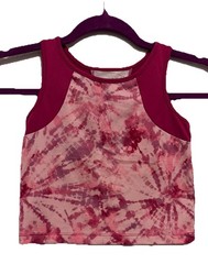 Jumping Beans Girls 4T Tie-Dye Tank Top Pink Purple Sleeveless Crew Neck