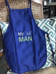 boys apron Blue Embroidered Lil Man US 🇺🇸 SELLER