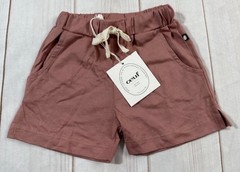 NWT Oeuf Shorts Baby Girls Coral Pink 12 Months Play W/ Pockets