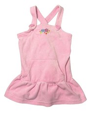 Children’s Place 3T Pink Terry Jumper Dress Cute Floral Hibiscus Casual Everyday