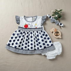 We’re Kids Polka Dot Apple Dress & Bloomers Set – Size S (0-3 Months)