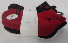 Nike Air Jordan BJ0342-RK2 Cushioned Youth Legend Ankle Socks-6pk Size 10C-3Y